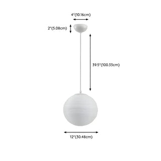 ZOWALA - Modern Plastic White Planet Hanging Light Image - 18