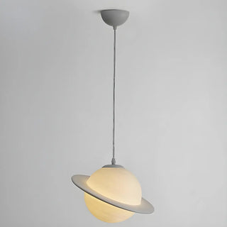 ZOWALA - Modern Plastic White Planet Hanging Light Image - 5