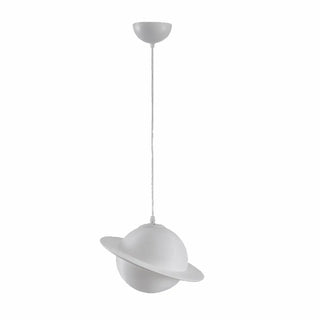 ZOWALA - Modern Plastic White Planet Hanging Light Image - 6