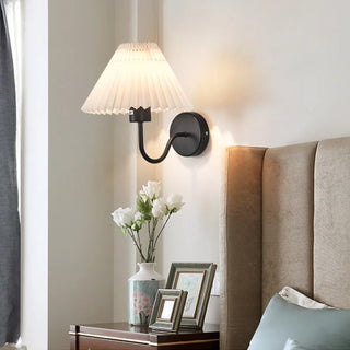 Bedroom Modern White Cone Shade Vanity Light Fixture Zawala Image - 1