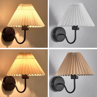 Bedroom Modern White Cone Shade Vanity Light Fixture Zawala Image - 15