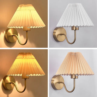 Bedroom Modern White Cone Shade Vanity Light Fixture Zawala Image - 17