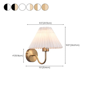Bedroom Modern White Cone Shade Vanity Light Fixture Zawala #size