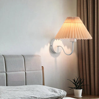 Bedroom Modern White Cone Shade Vanity Light Fixture Zawala Image - 4