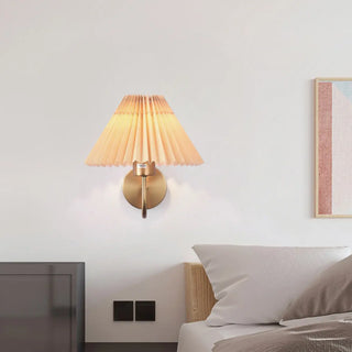 Bedroom Modern White Cone Shade Vanity Light Fixture Zawala Image - 6
