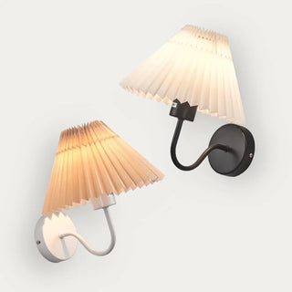 Bedroom Modern White Cone Shade Vanity Light Fixture Zawala Image - 8