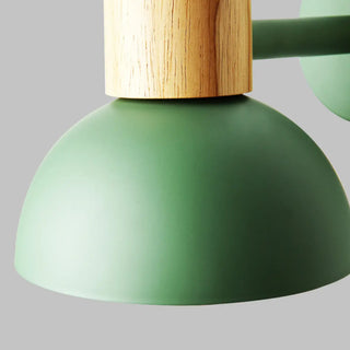 Modern Yellow Dome Study Wall Sconce with Pull Chain Zawala Image - 7