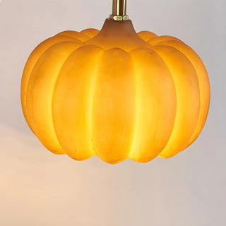 Modern Orange Pumpkin Resin LED Wall Sconce Lamp Zawala Image - 11