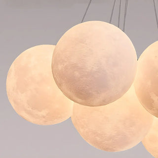 ZOWALA - Modern Purple White Orb Resin Ceiling Light