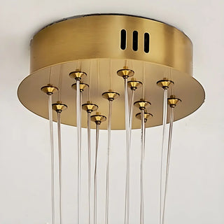 ZOWALA - Modern Purple White Orb Resin Ceiling Light