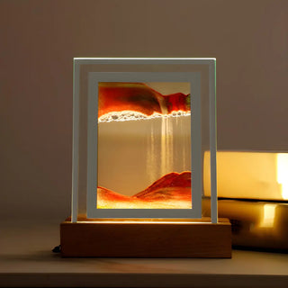 Nordic Creative Geometric LED Sand Art Decor Table Lamp Zawala Image - 3