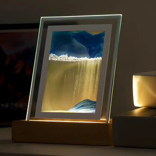 Nordic Creative Geometric LED Sand Art Decor Table Lamp Zawala Image - 4