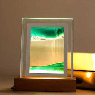 Nordic Creative Geometric LED Sand Art Decor Table Lamp Zawala Image - 7