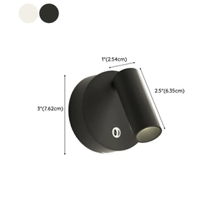 Rechargeable Round Base Cylinder Reading Wall Lamp Zawala Image - 11
