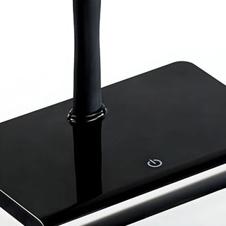 Modern Minimalist Black LED Rectangular Base Desk Lamp Zawala Image - 4