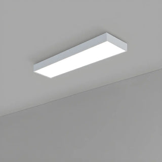 Modern Office Black Rectangle LED Flush Mount Light Zawala Image - 17
