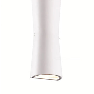 Modern Glass Rectangle Black Exterior Up Down Wall Lamp Zawala Image - 14