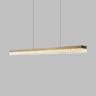 ZOWALA - Modern Rectangle Metal Resin Island Light Image - 10