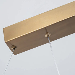 ZOWALA - Modern Rectangle Metal Resin Island Light Image - 12