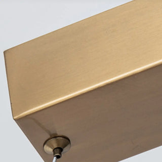 ZOWALA - Modern Rectangle Metal Resin Island Light Image - 13