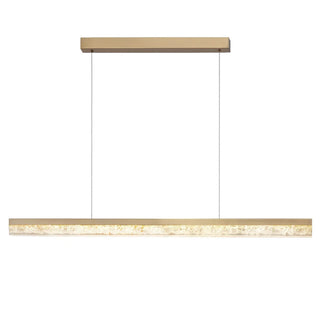 ZOWALA - Modern Rectangle Metal Resin Island Light Image - 14