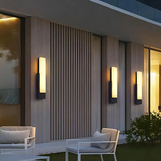 Waterproof Modern Rectangle Resin External Wall Light Zawala Image - 1