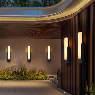 Waterproof Modern Rectangle Resin External Wall Light Zawala Image - 2