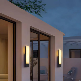 Waterproof Modern Rectangle Resin External Wall Light Zawala Image - 5