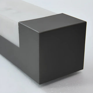 Rectangular Modern Black Steel Exterior Wall Light Zawala Image - 16