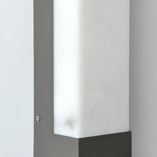 Rectangular Modern Black Steel Exterior Wall Light Zawala Image - 18