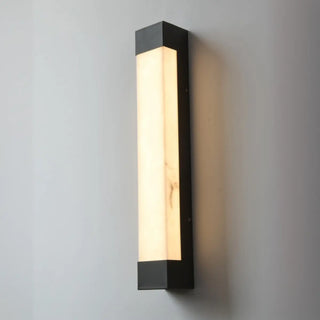 Rectangular Modern Black Steel Exterior Wall Light Zawala Image - 5