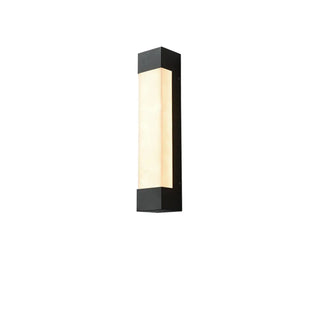 Rectangular Modern Black Steel Exterior Wall Light Zawala Image - 8