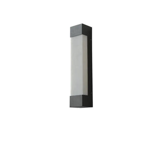 Rectangular Modern Black Steel Exterior Wall Light Zawala Image - 9