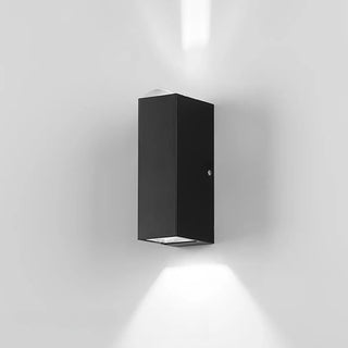 Modern Rectangular Black Outdoor Up Down Wall Light Zawala Image - 12