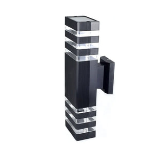 Modern Rectangular Black Outdoor Wall Light Zawala Image - 13