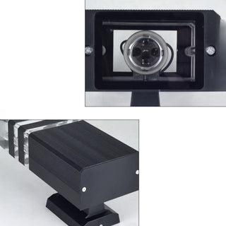Modern Rectangular Black Outdoor Wall Light Zawala Image - 16