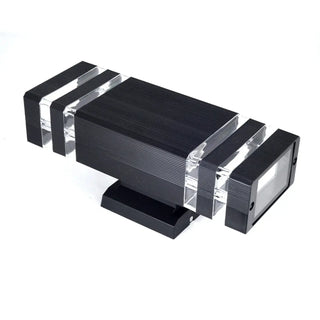 Modern Rectangular Black Outdoor Wall Light Zawala Image - 7