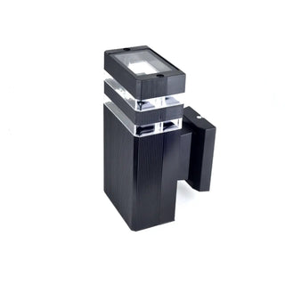 Modern Rectangular Black Outdoor Wall Light Zawala Image - 9