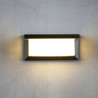 Modern Rectangular LED Outdoor Wall Light Zawala Image - 16
