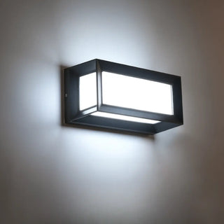 Modern Rectangular LED Outdoor Wall Light Zawala Image - 17