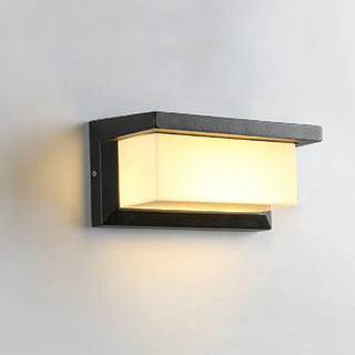 Modern Rectangular LED Outdoor Wall Light Zawala Image - 18