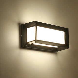 Modern Rectangular LED Outdoor Wall Light Zawala Image - 19