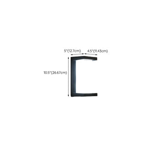 Modern Rectangular LED Outdoor Wall Light Zawala Image - 26