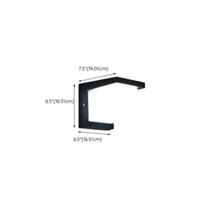 Modern Rectangular LED Outdoor Wall Light Zawala Image - 27