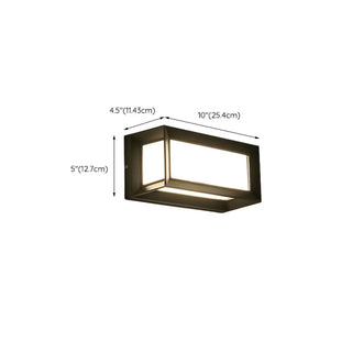 Modern Rectangular LED Outdoor Wall Light Zawala Image - 28