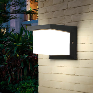 Modern Rectangular LED Outdoor Wall Light Zawala Image - 9