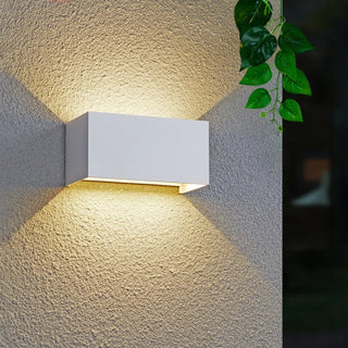 Modern Rectangular Outdoor Up Down Wall Light Zawala Image - 1