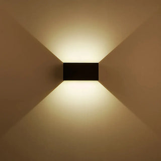 Modern Rectangular Outdoor Up Down Wall Light Zawala Image - 6