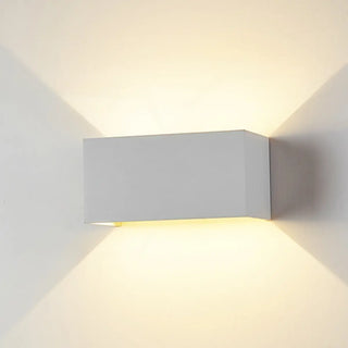 Modern Rectangular Outdoor Up Down Wall Light Zawala Image - 7