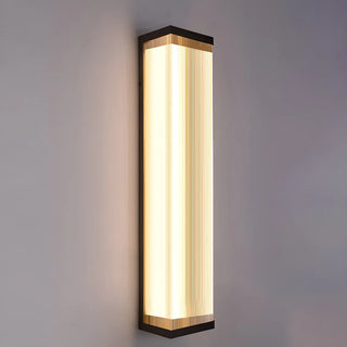 Waterproof Modern Rectangular Metal Outdoor Wall Light Zawala Image - 11